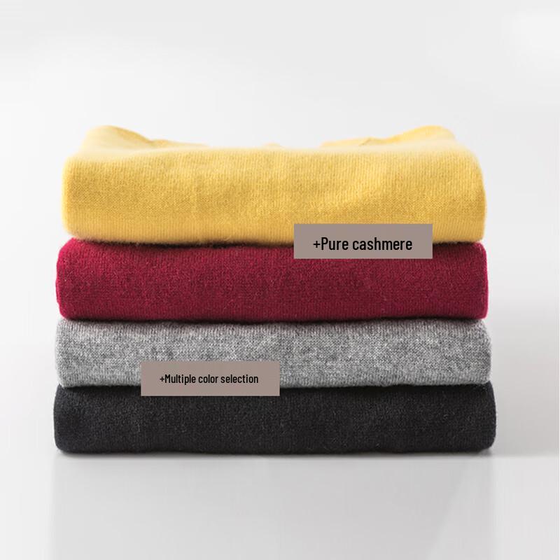 Hengyuanxiang Kids' Pure Cashmere Round Neck Sweater