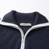 Komong Boka Women's Lapel Drop-Shoulder Loose Fit Cashmere Sweater