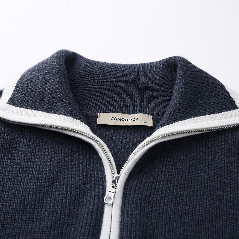Komong Boka Women's Lapel Drop-Shoulder Loose Fit Cashmere Sweater