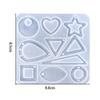 Earring Pendant Silicone Mold Epoxy Resin Jewelry Making Molds Heart Leaves Moon DIY Charms Pendant Mould Creative Jewelry Craft