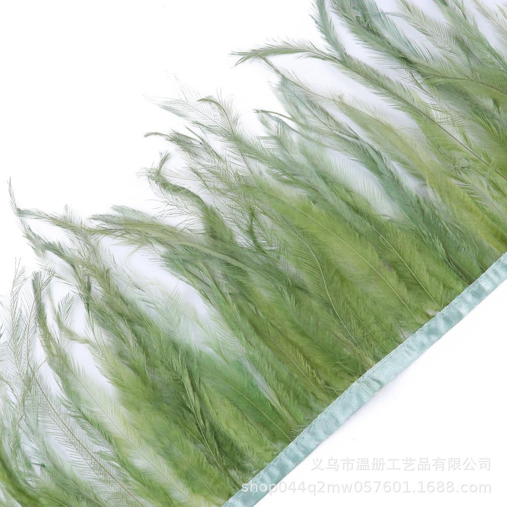 15-20Cm Beneficial Bird Hair Cloth Edge Clothing Accessories Pendant Material Emu Hair Cloth Belt Handicraft Diy