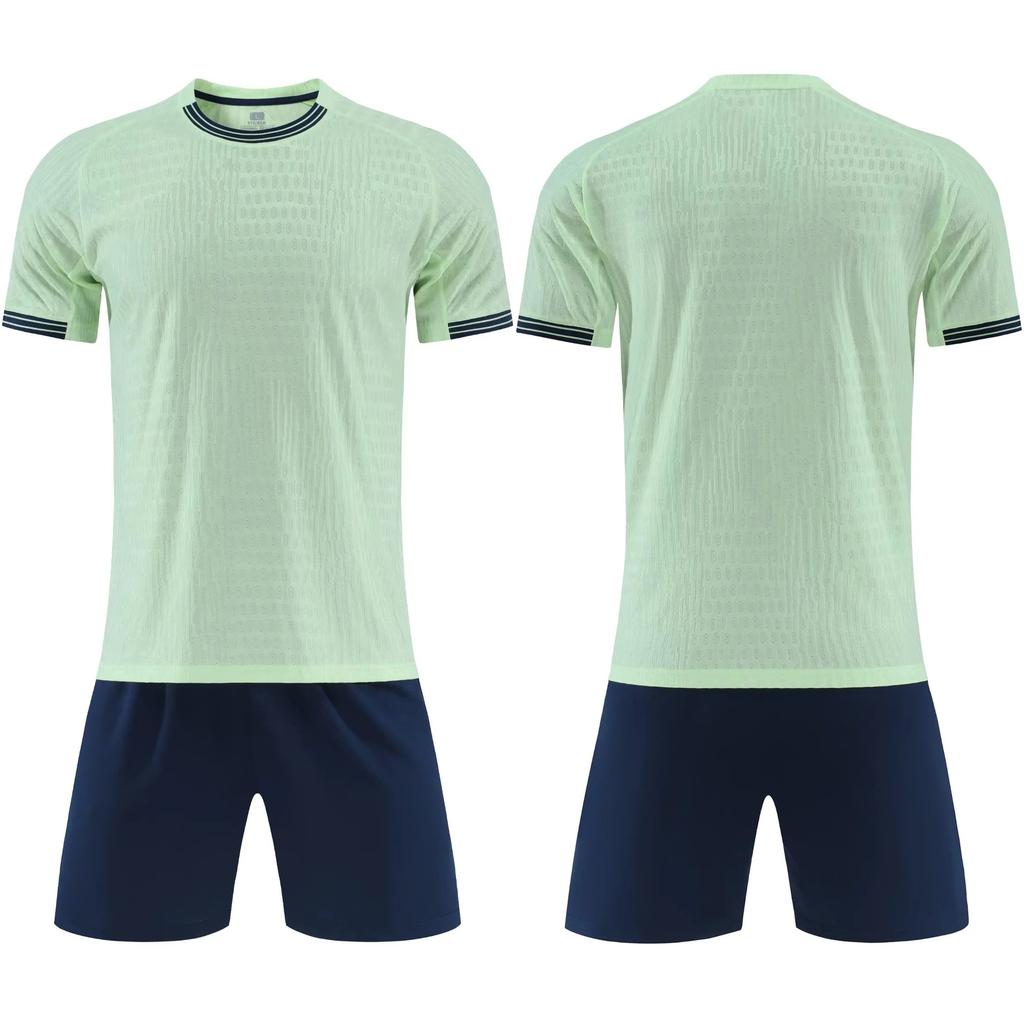 2025 Großhandel Kinder-Fußballtrikot-Set, Grundschul-Fußball-Trainingsshirt, bedrucktes Wettkampftrikot für Jungen und Mädchen