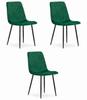 TURIN Chair - Dark Green Velvet X 3
