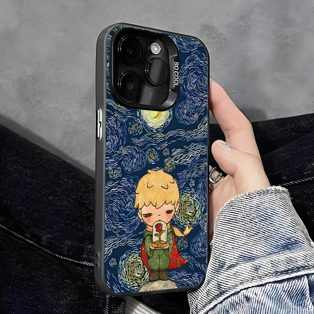 The Little P-Prince Phone Case For IPhone 17 Pro Max 16 Pro Max 15 14 13 11 12 Mini Xs X Xr 7 8 Plus Se Color Silver Cover