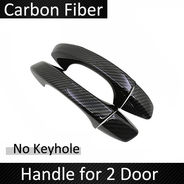 Car Door Handle Cover For SEAT Leon 5F 2012~2019 MK3 Carbon Fiber External Handles Tirm Auto Accessories Stickers 2015 2017 2018
