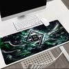 Green And Silver Abstract   Mouse pad Office Desk Mat, Gaming Mouse Pad Mousepad, keyboard pad,Heavy-Duty Non-Slip Rubber Backing, Gift