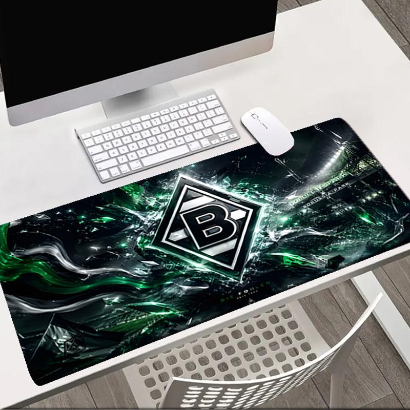 Green And Silver Abstract   Mouse pad Office Desk Mat, Gaming Mouse Pad Mousepad, keyboard pad,Heavy-Duty Non-Slip Rubber Backing, Gift