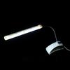 1Pc USB LED Light Clip On Clamp Bed Table Study Desk Rding Lamp White