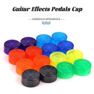 Multi Color Footswitch Topper Cover ABS Guitar Pedal Button Caps Guitar Pedal Stomp Knobs Guitar