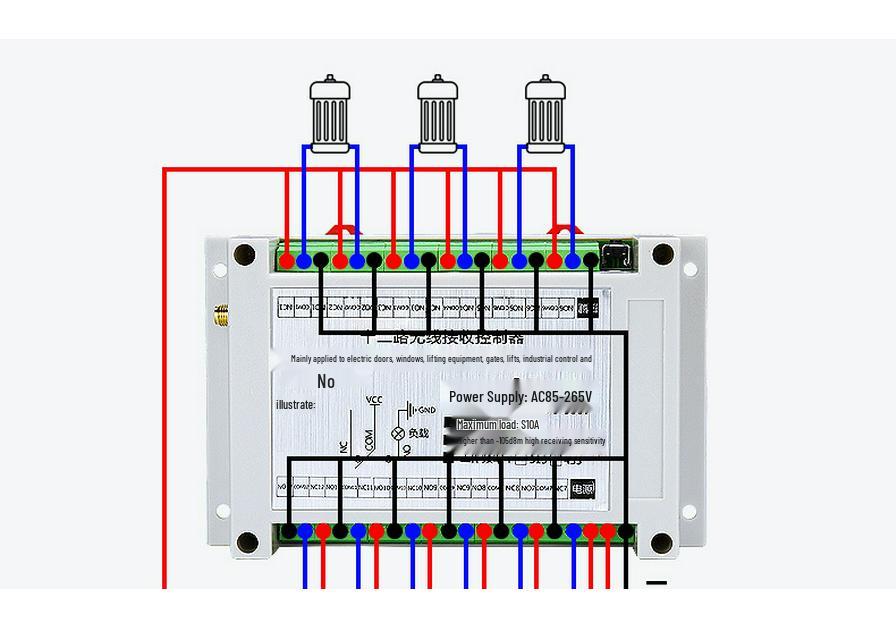 12-Channel Remote Control Power Switch - DC 12V/24V/36V