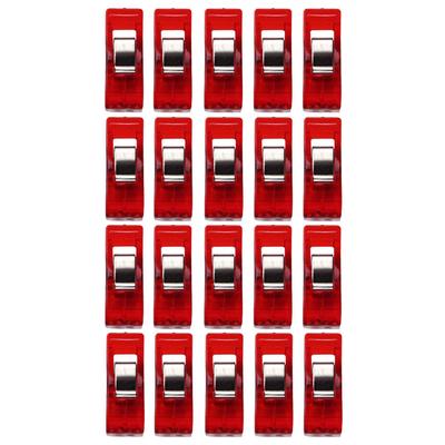 20 PCS Sewing Craft Quilt Binding Plastic Clips Clamps Pack RD