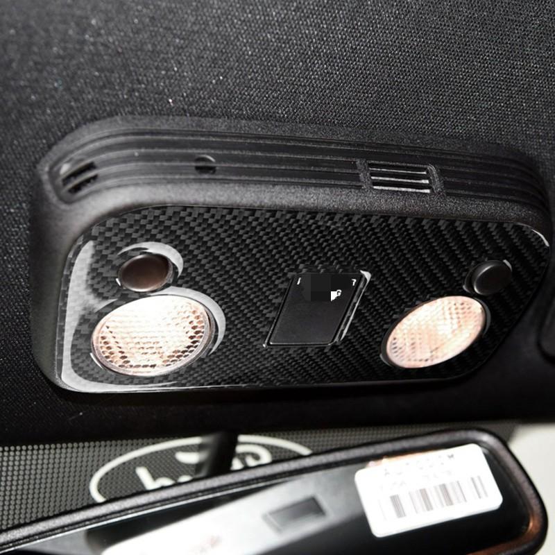 Pentru Ford Mustang Mustang GT 2015-2018 Lampă de citire Autocolant din fibră de carbon reală Lampă de citire pentru mașină Capac interior
