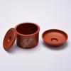 ZISIZ Purple Clay Ceramic Double-Lid Stew Pot