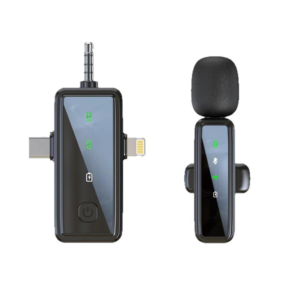 New J81 Lavalier Microphone: Smart Noise Reduction, Wireless J82 Three-in-One Mic