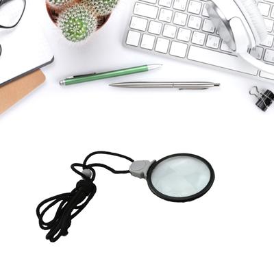 Women Magnifier Reading Magnifying Glass Monocle Lens Hanging Loupe Pendant Chain Necklace Gift for Kids Seniors Reading
