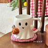 Süße Geister Keramik Kaffeetasse 3D Halloween Milchteetasse Gruselige Geisterform Tasse Heimdekoration Neuheitsgeschenk für Freunde Halloween