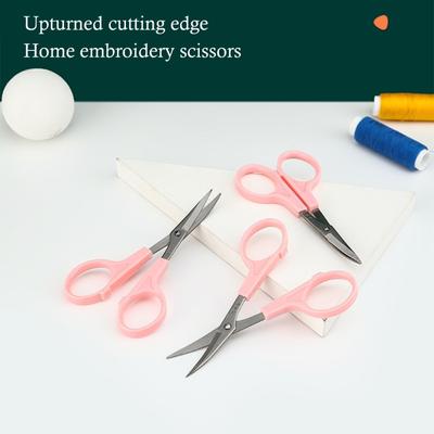 Tesoura de Costura com Ponta Curva Cabo Ergonômico de ABS Tesoura de Bordado Tesoura para Tecido Para Corte de Tecido Costura Patchwork
