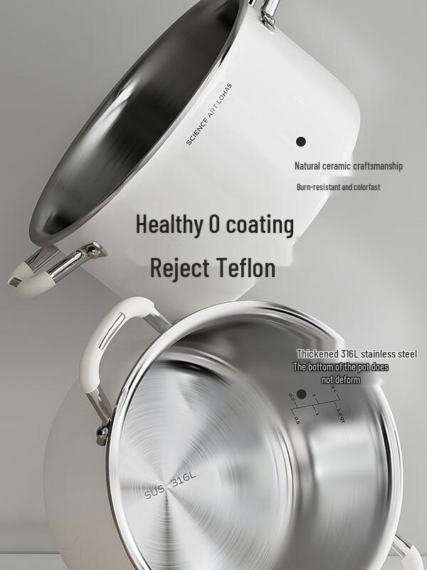 DUMIK 316 Stainless Steel Steamer Soup Pot