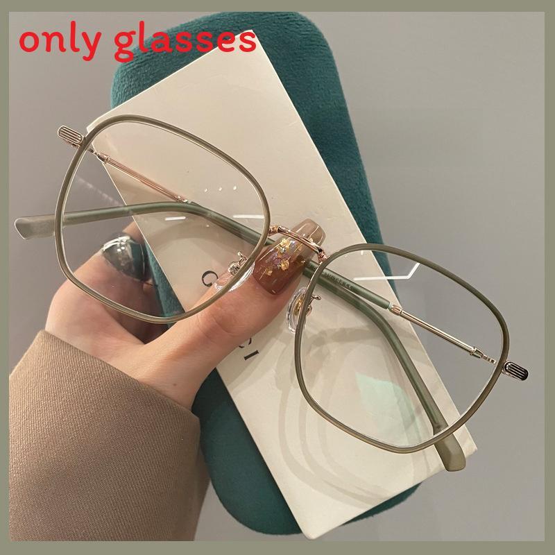 

Womens Oversized Round Face Eyewear With Metal Tr Frame And Uv Protection For Casual Outfits Lime Green