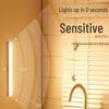LED USB Rechargeable Magnetic Motion Sensor Light for Cabinets, Wardrobes, Stairs, and Hallways - Wireless Night Light