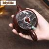 230ml Elegant Yixing Purple Clay Teapots Handmade Arhat Large Caliber Pot Raw Ore Purple Mud Tea Brewing Kettle Zisha Tea Set