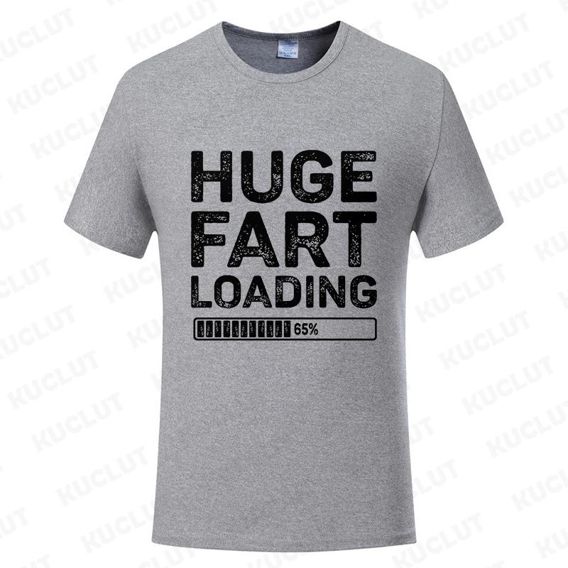 Funny Tshirt Fart Loading Humor Tee Joke Gag Tshirt for Man Dad Gifts Guys Clothes Short Sleeve Clothes Fashion Casual Tee Tops