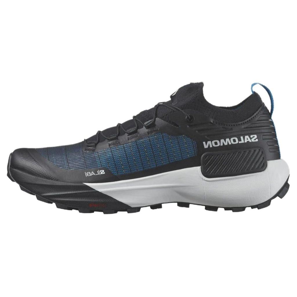 Salomon S/Lab Genesis Comfortable Durable Non-Slip Low-Top Running Shoes Unisex sneaker Black White Blue 474408