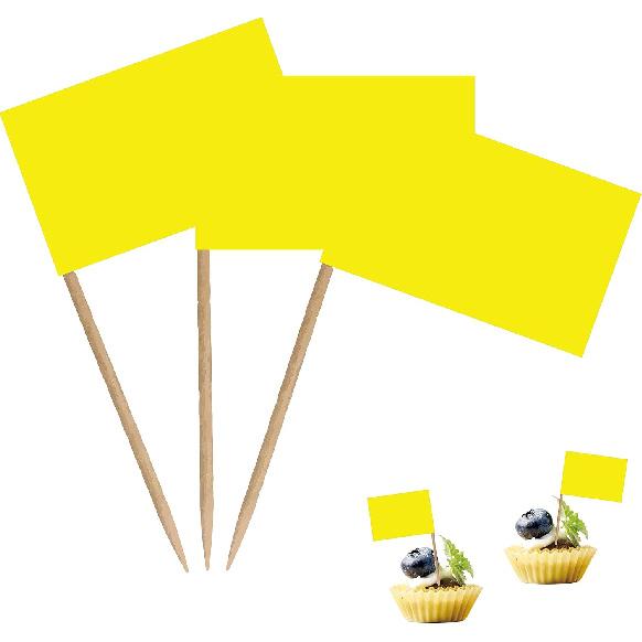 Blank Toothpick Flag Small Mini Labeling Marking DIY Stick Flags for Cocktail Fruit Cupcakes Toppers Food Decorations,100 Pack(White)