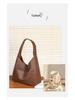 Large Capacity Soft Leather Crossbody Tote Bag for College Students and Ladies, Ideal for Autumn and Winter.