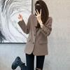 Suit Jacket Women's Spring Temperament Korean Version of The Wild Small Commuter Khaki Suit Jacket Women