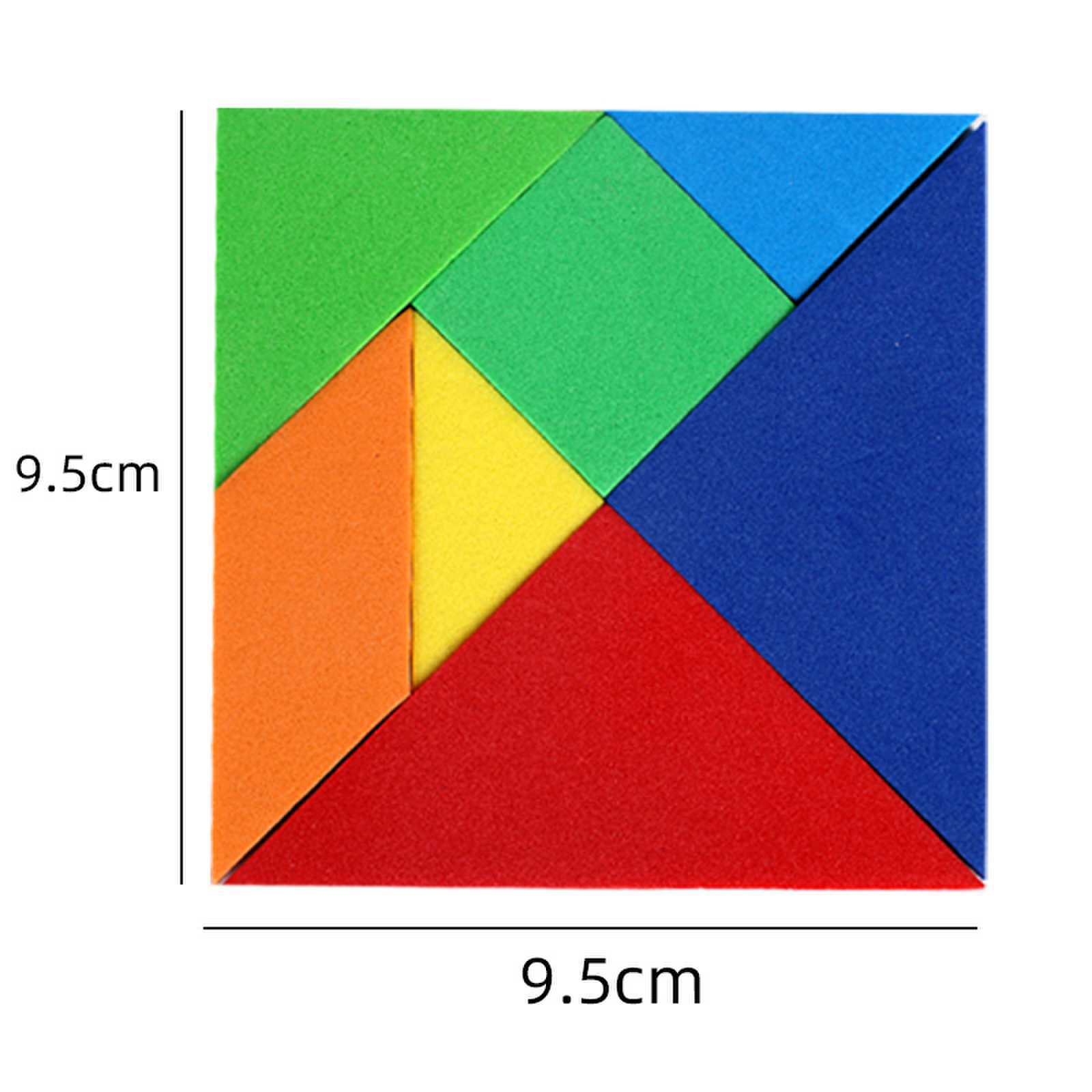 Magnetic Tangram Intellectual Puzzle Board Special Educational Paper Toy for Primary and Secondary School Students 50