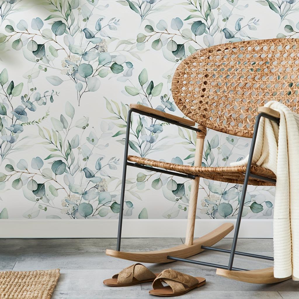 1 Volume Painted Abstract Flowers Self-adhesive Moisture-proof Seamless Wallpaper Thickened Waterproof Home Decoration Living Ro