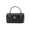 Bedruckte Logo Leder Schulter Crossbody Tasche Damen Taschen Schwarz 162148-001