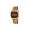 Customized Watch Modified Series Golden Resin Case F-91WM-9A modified-Xuanjin Langgan Quartz Steel Strap JinSeBiaoDaiCaiSeHuangHengTiaoWen
