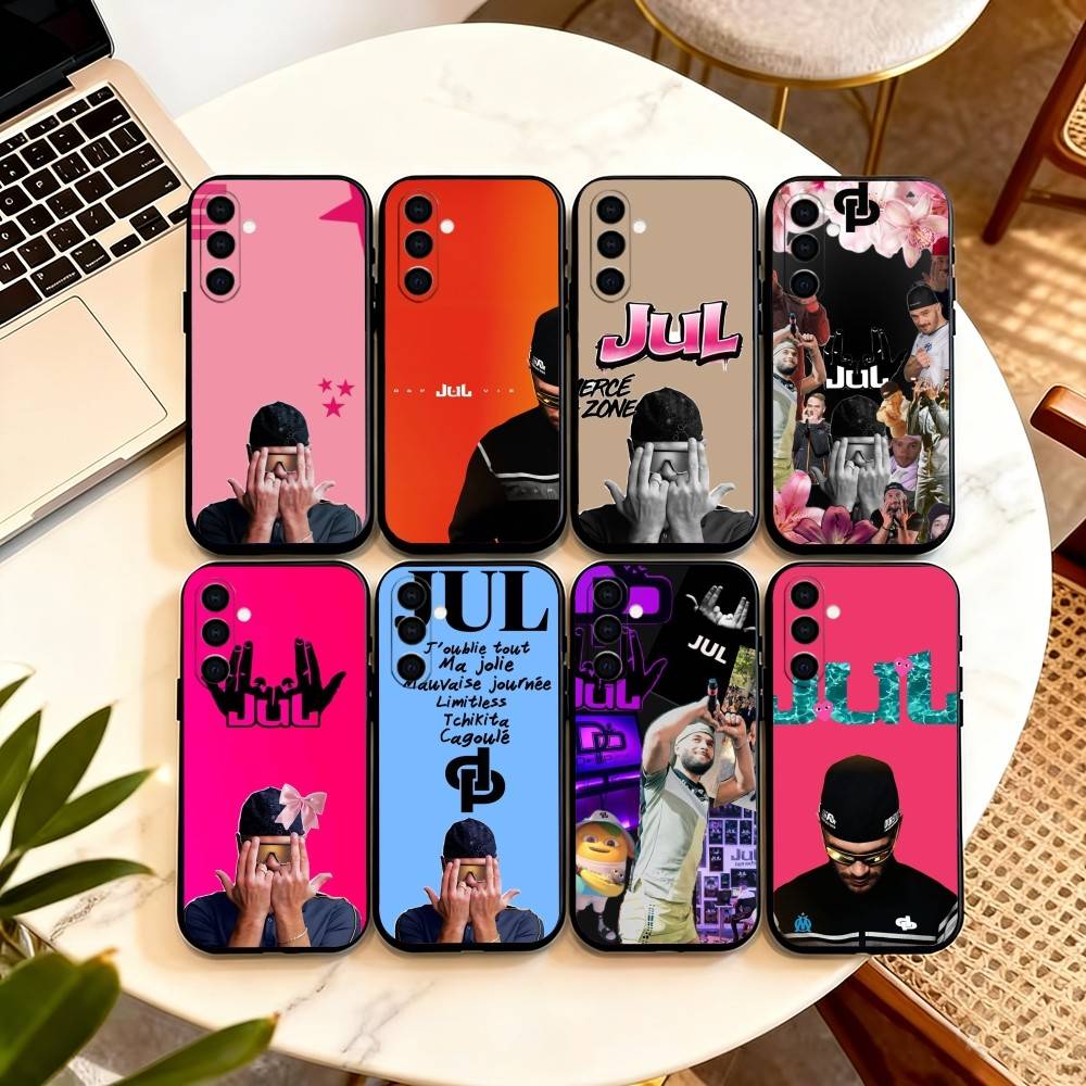 Rapper J-JuL C'est Pas D-Des Lol Phone Case Black Silicone Soft For Samsung Galaxy A73,A72,A71,A70,A53,A52,A51