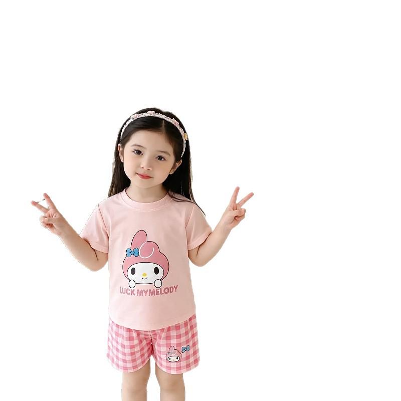 2026 Sommer Kinder Trendiges Cartoon T-Shirt und Shorts Set – Modisches Zweiteiliges Ensemble
