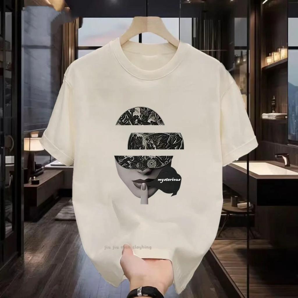 Mysterious Men Women T-Shirt 2024 Summer Short Sleeve Anime Graphics Tshirts Top unisex Loose Fashion Clothes Oversized Tees