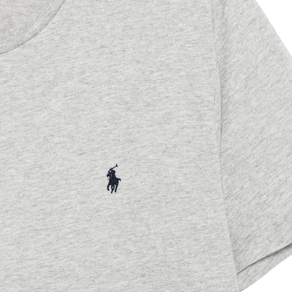 Polo Ralph Lauren Ss26 Logo Embroidered Pullover Short Sleeve T-Shirt Standard Fit Men Tops Gray 714844756-008