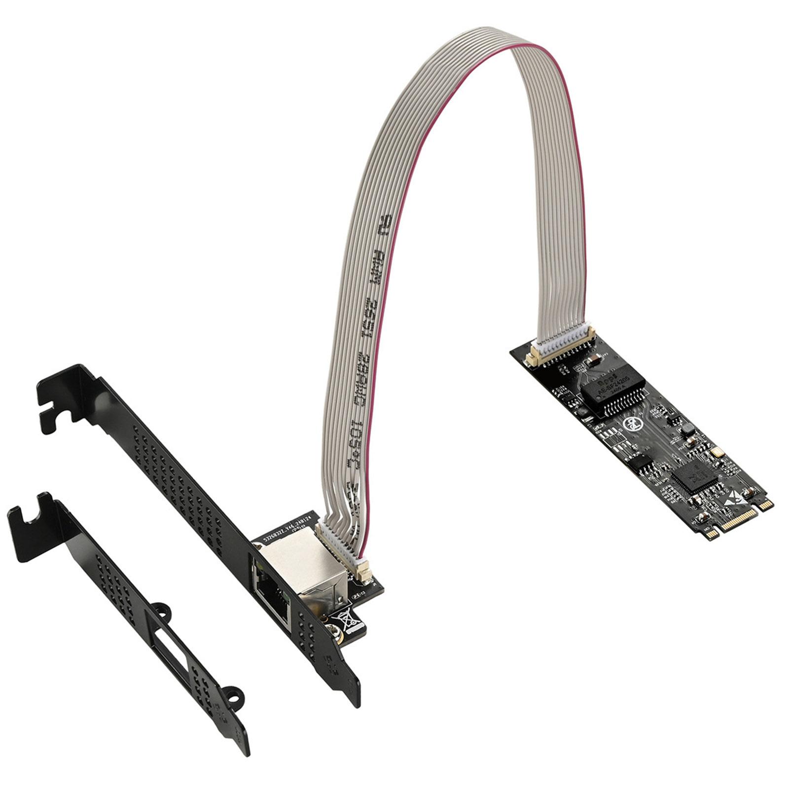 

5000Mbps M.2 B key M key to PCIe 5GB Ethernet Card RTL8126 RJ45 LAN Controller Card