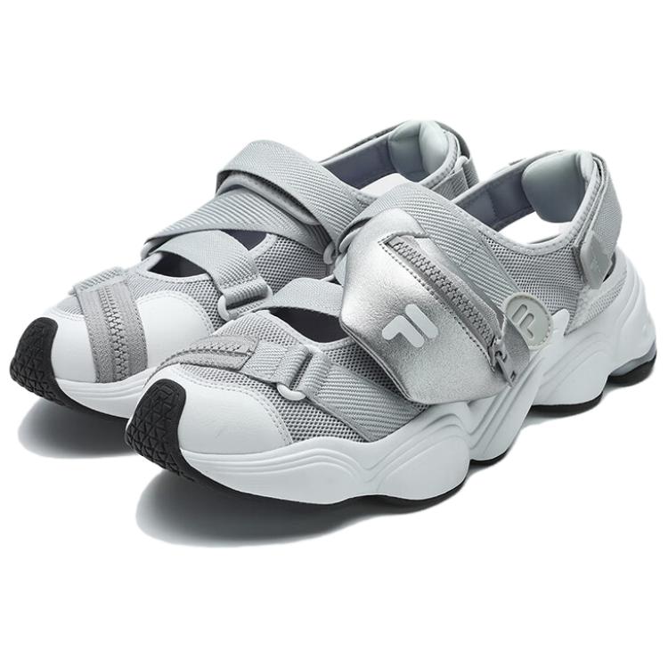 FILA Fusion Tenacity Comfortable Durable Beach Sandals Women sandals Gray White T12W421404FLB