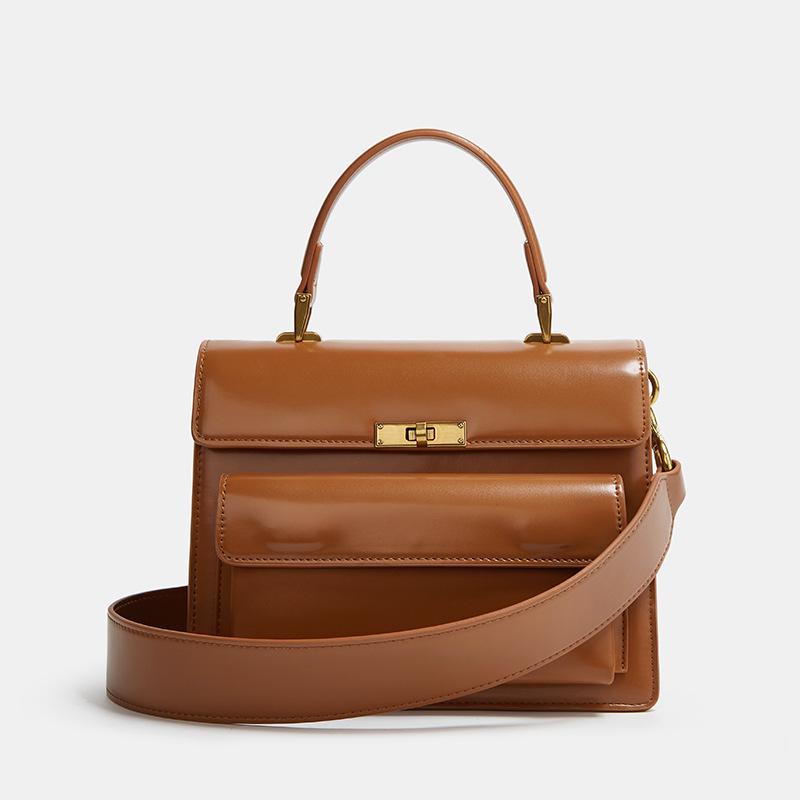 2025 Spring/Summer Versatile Handbag: Stylish Wide Strap, High-End Women's Crossbody & Shoulder Square Bag