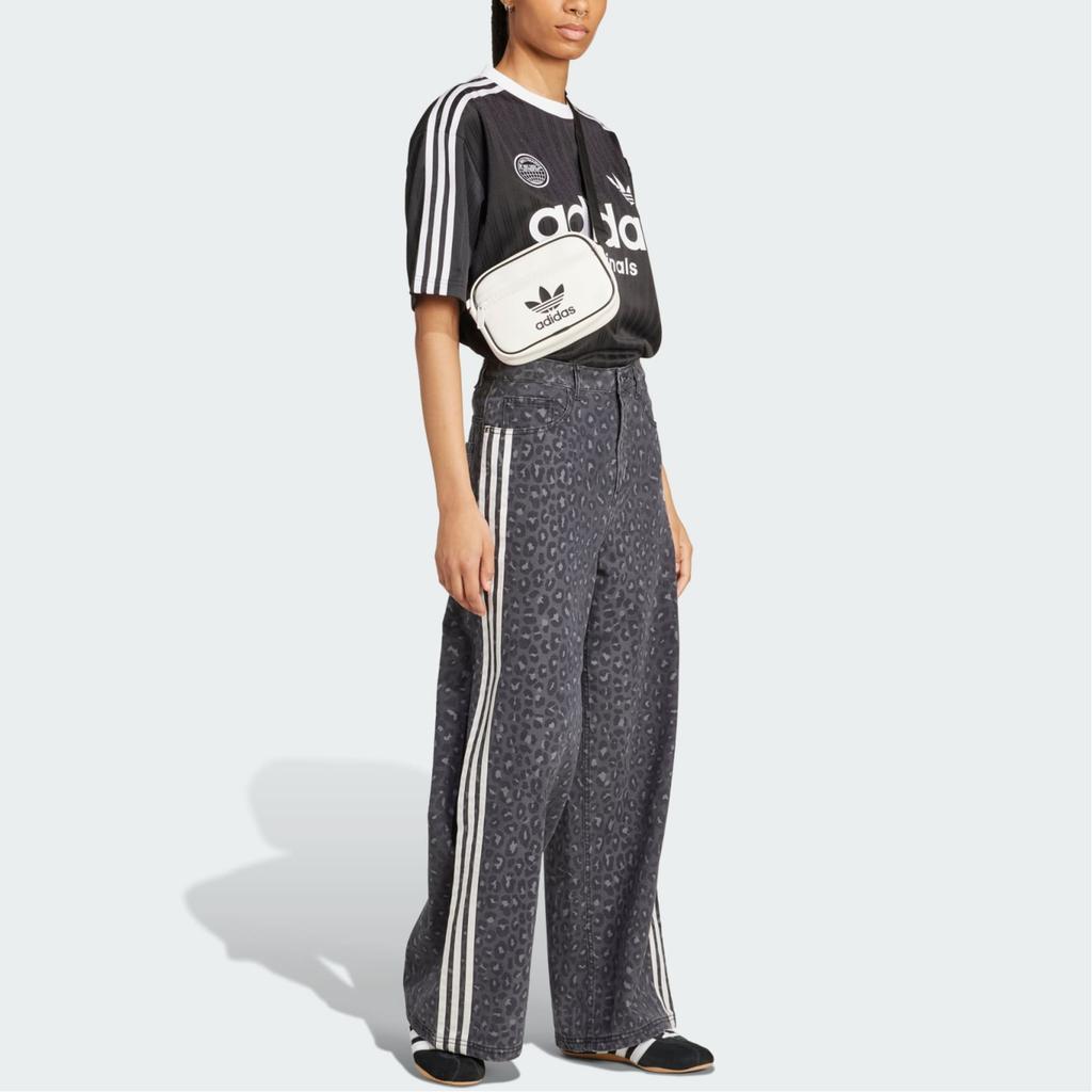 Adidas Originals Klassische Sportserie Bequeme Lockere Passform Reißverschluss Lässige Hose Damen Unterteile Karbon-Schwarz KA2679