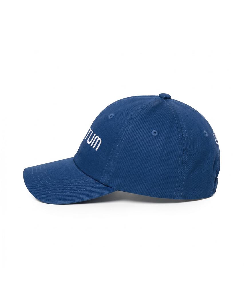 VERUTUM Front Logo Bio-Washed Blue Ball Cap