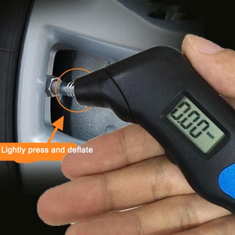 Universal TH805 Electronic Digital Tire Pressure Gauge Tire Air Pressure Gauge Meter LCD Display Tester for Car Truck Motor Bike