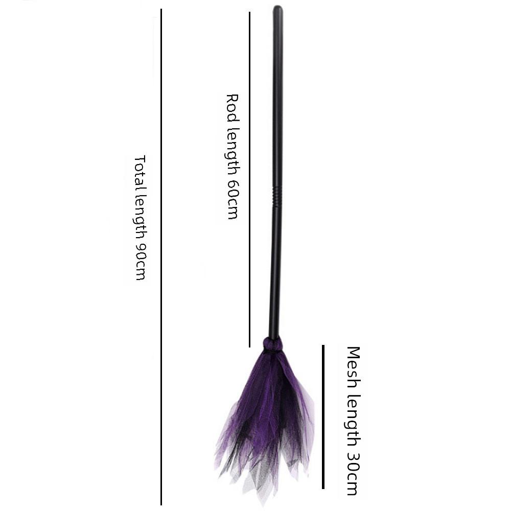 New Halloween Versatile Broom Decorative Prop For Spooky Party Celebrations Festivities And