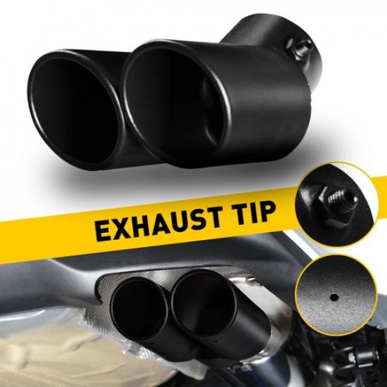 Car Rear Exhaust Pipe Tail Muffler Tip Auto Accessories Replace Kit Black