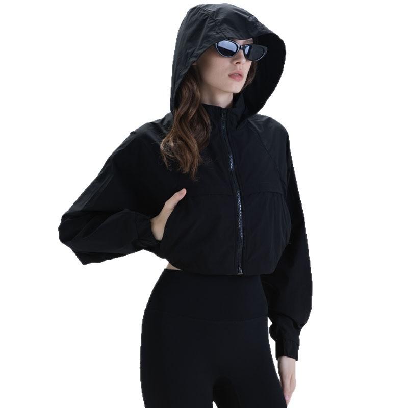 New short jacket ALOSCO yoga three-piece yoga fitness suit quick-drying fitness sportswear running suit
