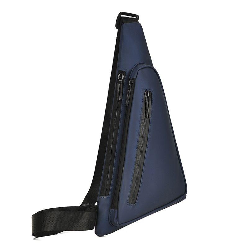 

Персонализированная мужская и женская нагрудная сумка, водонепроницаемая сумка через плечо, модная сумка через плечо, повседневный спортивный небольшой рюкзак, нагрудная сумка синий
