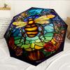 Bee Yin Yang Harmony 8-Frame for Travel, camping, Casual Lightweight Portable Umbrella, Essential for every family Holidays Birthday Gift