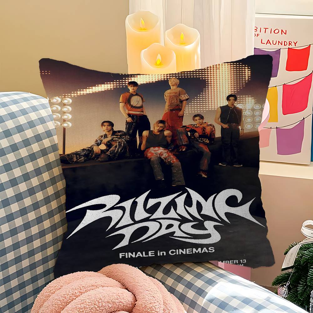 Kpop Band R-RiizeS Cushion Cover Polyester Sofa Cushions Decorative Throw Pillows Home Decoration Pillowcover